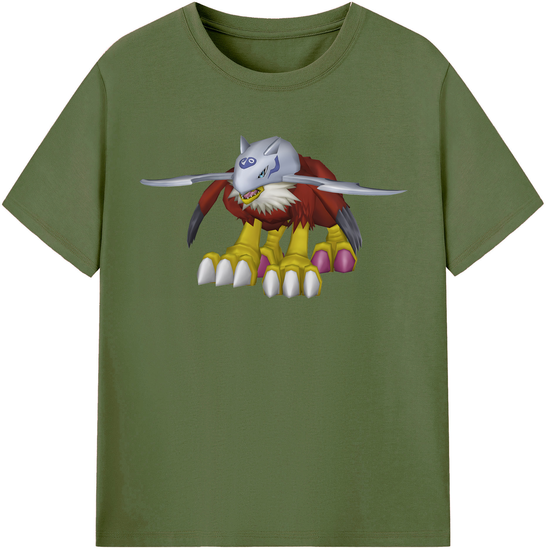 （画像用） Digimon デジタルモンスター/デジモン 綿100％半袖Tシャツ（フロントプリント）